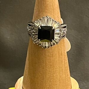 BP Rare Unicorn Black Onyx CZ Women's Ring Size 8 RG40949